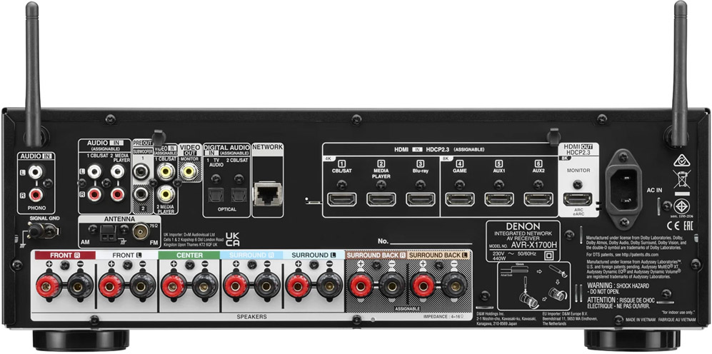 Denon AVR-X1700H - Audionet